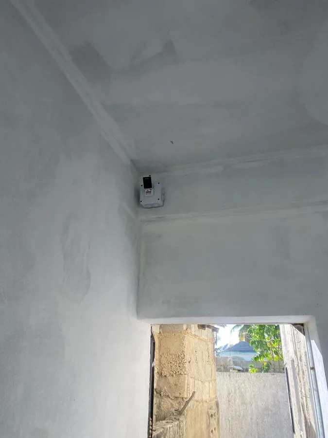 Cámara de seguridad instalada